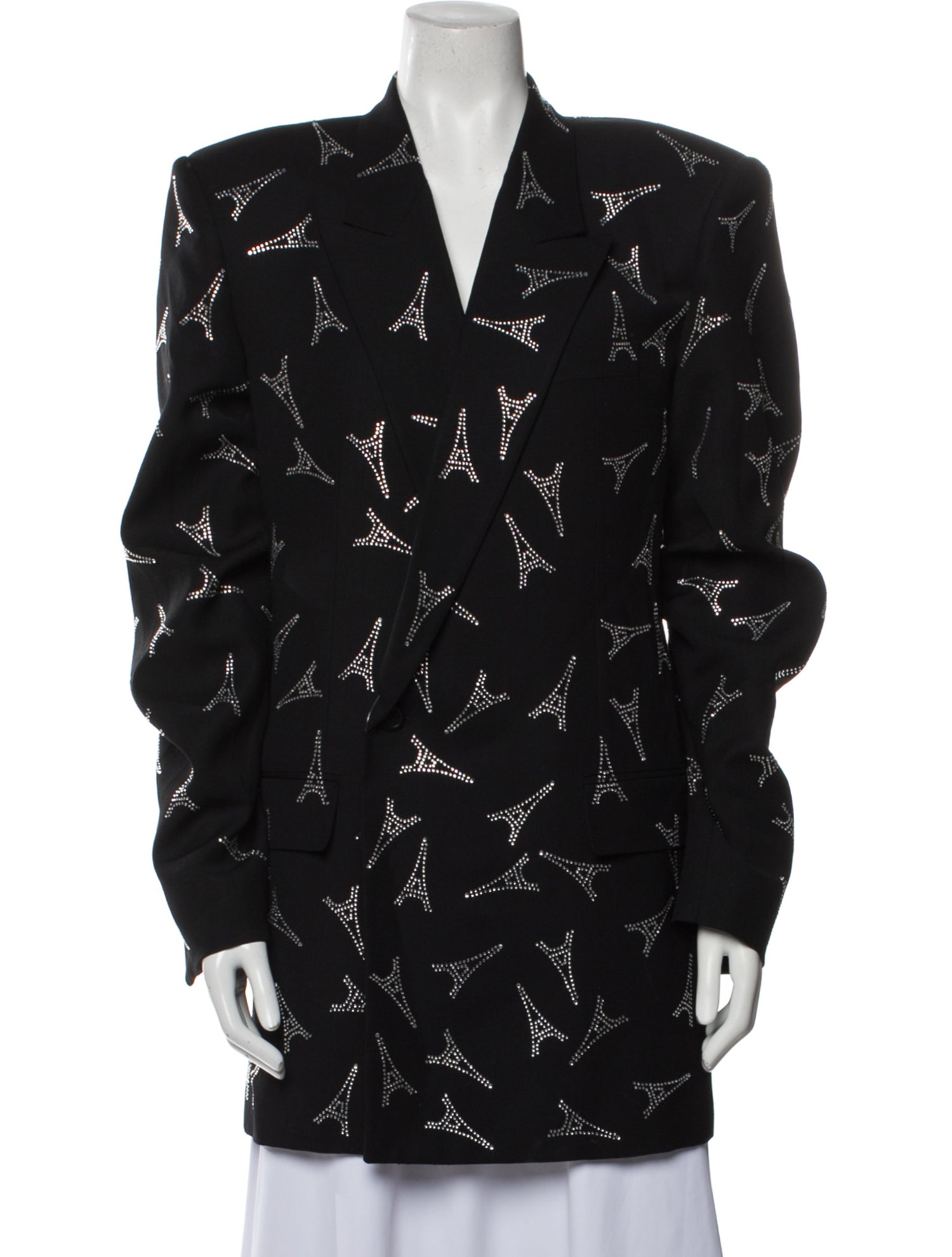 Balenciaga 2018 Printed Coat